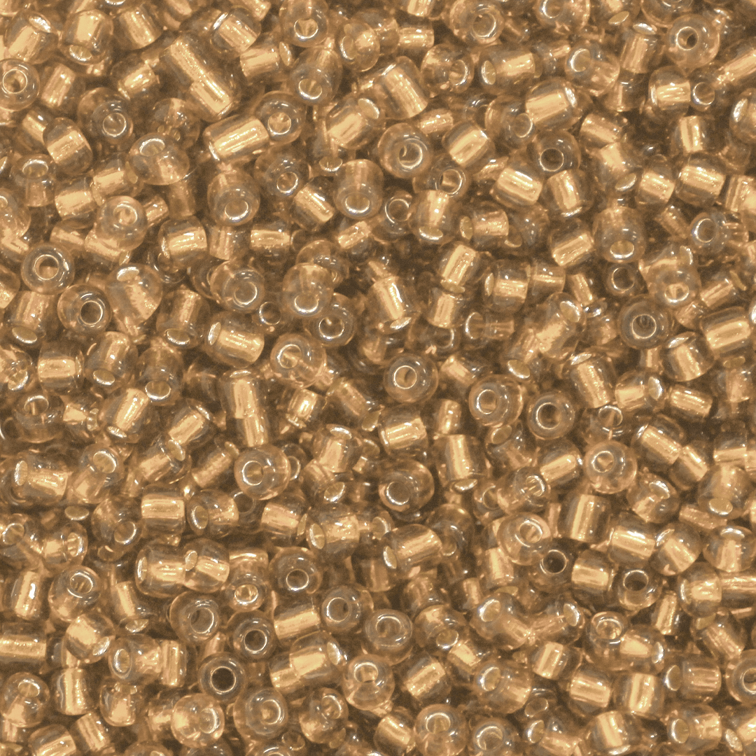 Seed Bead Bulk Bag - 6/0- Gold Silver Lined - Approx 448g/6,000pcs
