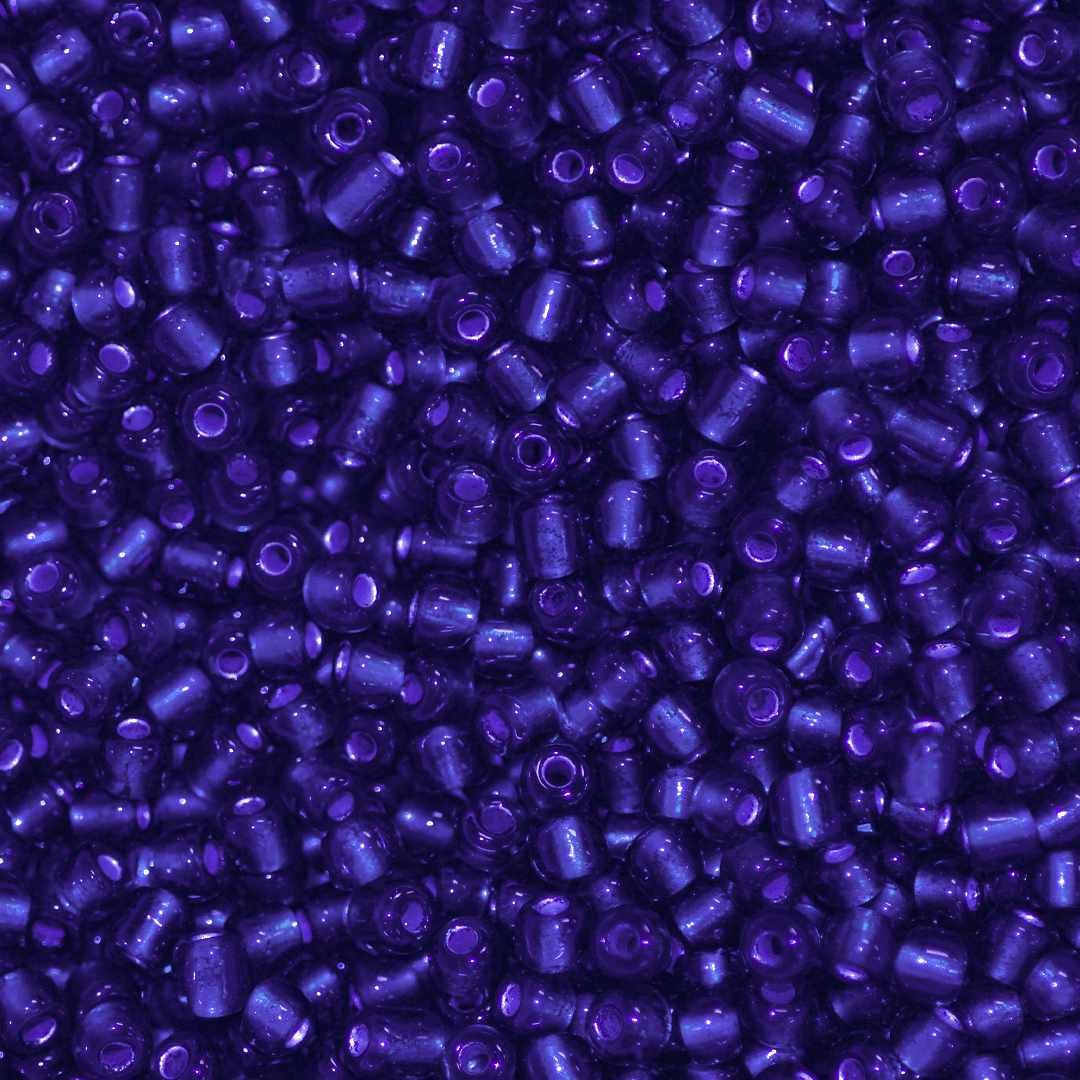 Seed Bead Bulk Bags - 6/0 - Dark Blue Silver Lined - Approx 448g/6,000pcs