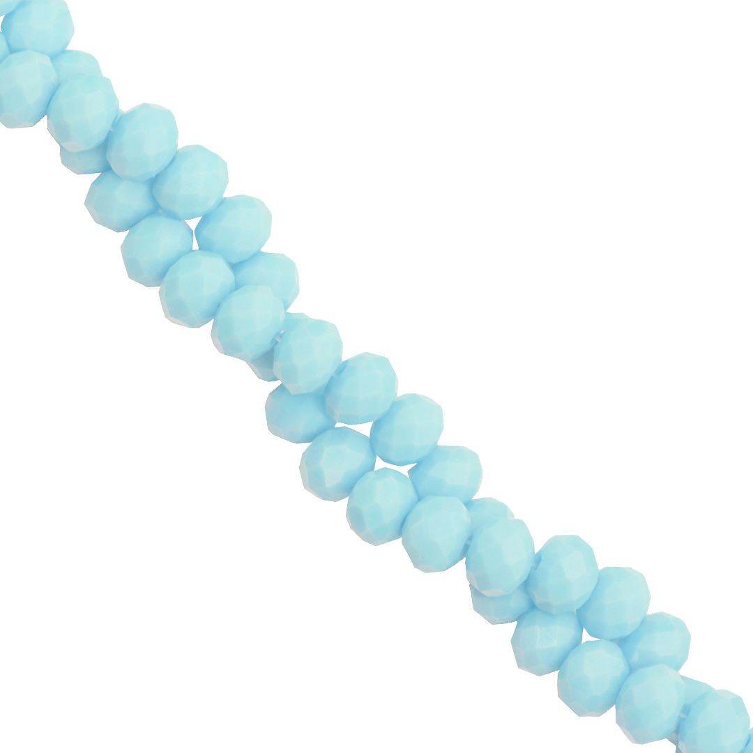 Glass Crystal Beads, Rondelle, Faceted, 4mm x 3.5mm, 105 pcs per strand, Available in Multiple Colours