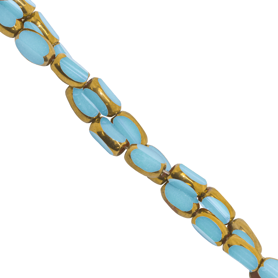 Glass Rice Beads, Opaque, 7mm x 3.5mm, Approx 45 pcs per strand, Available in Multiple Colours