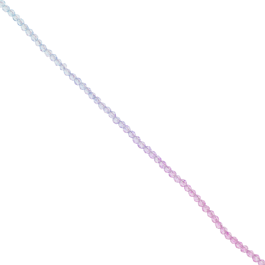 Glass Crystal Beads, Faceted, Round, 2mm, Approx 170 pcs per strand, Available in Multiple Colours