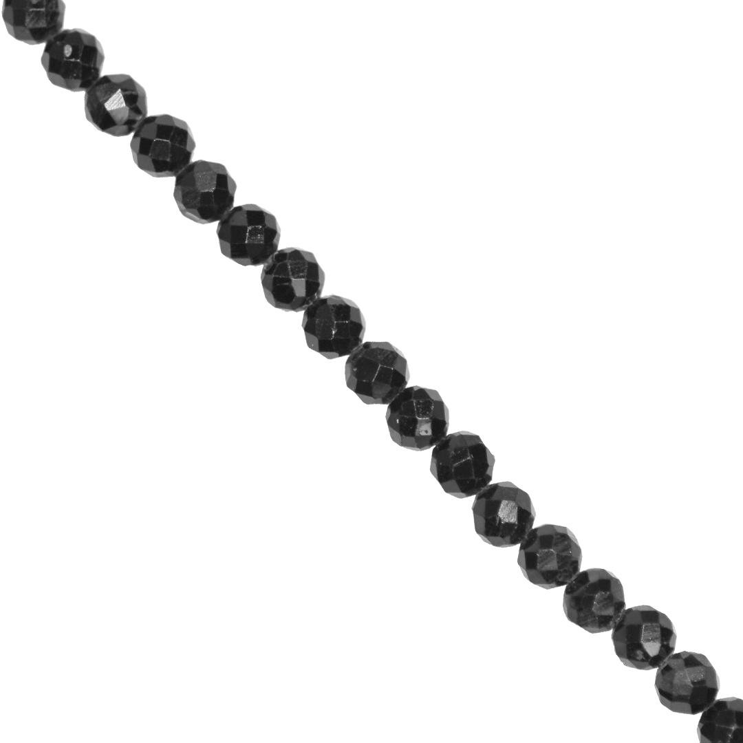 Faceted Black Spinel, Semi-Precious Stone, Available in Multiple Sizes