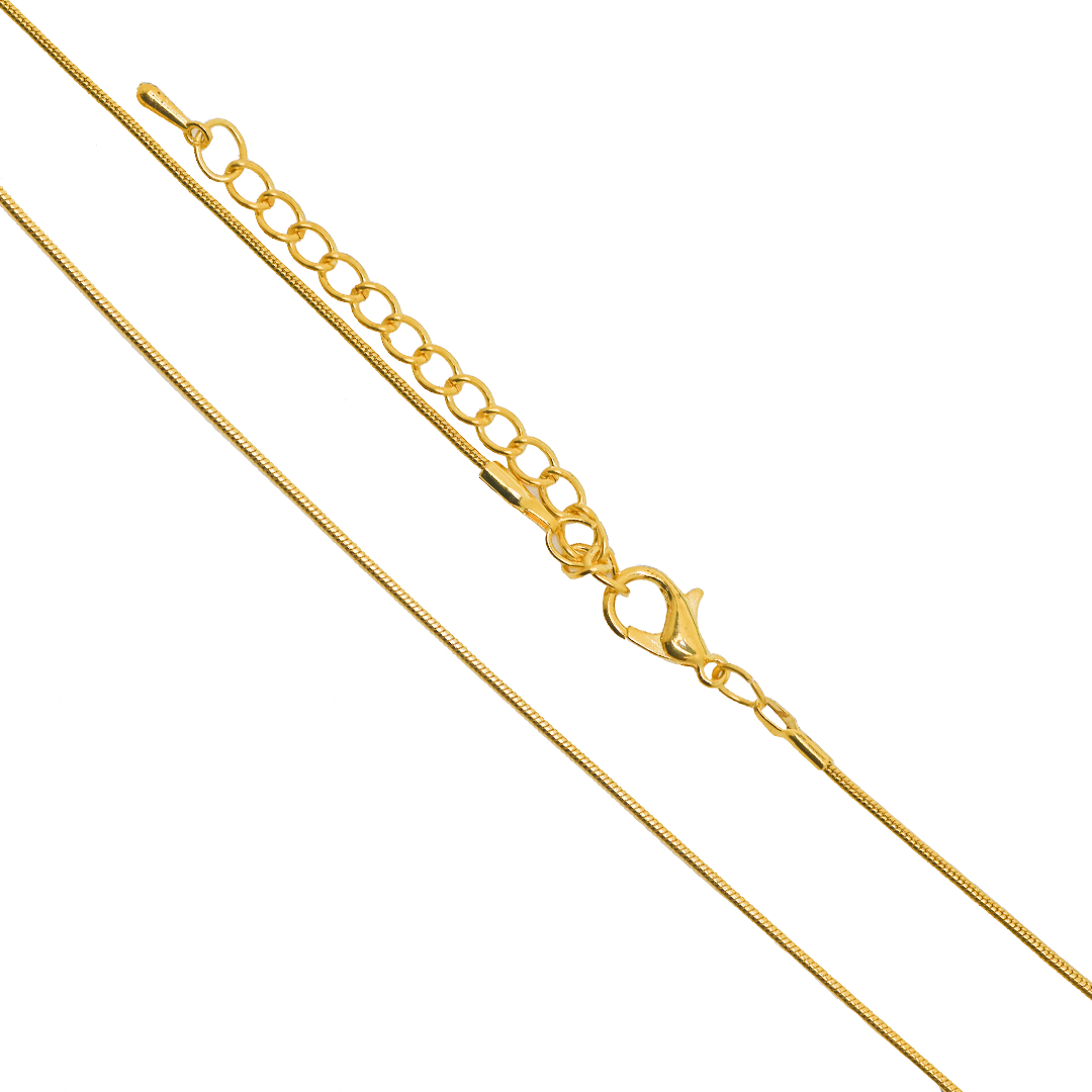 Chains, Snake, Alloy, 18 inches, Sold Per pkg of 12, Available in 4 Colours
