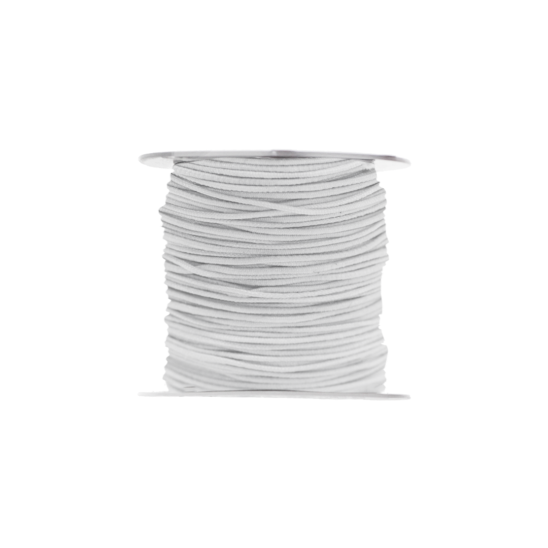 Stretchy Nylon Cord, 1.0mm, Approx 20 yards, Available in Black & White