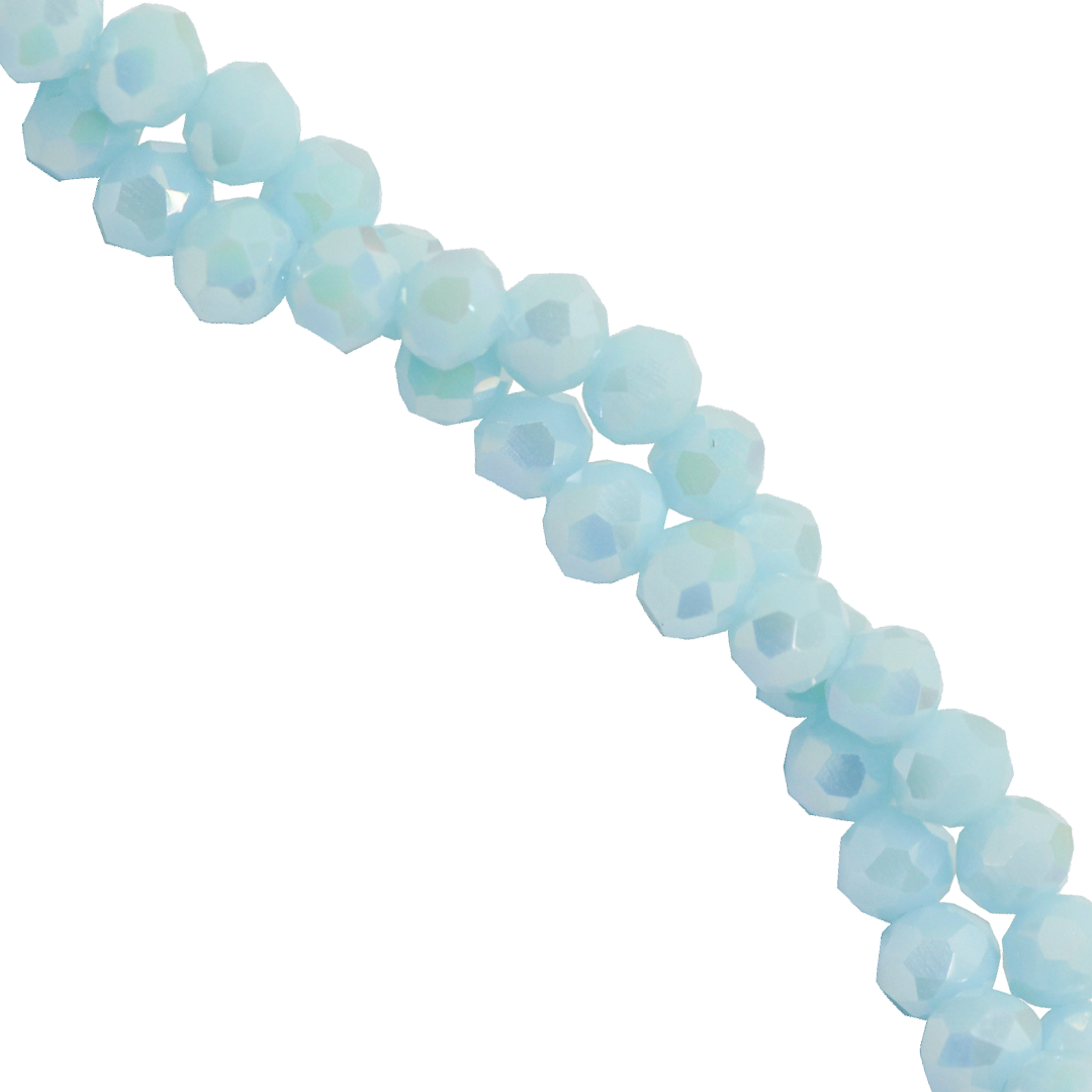 Glass Crystal Beads, Rondelle, Faceted, 4mm x 3.5mm, 105 pcs per strand, Available in Multiple Colours