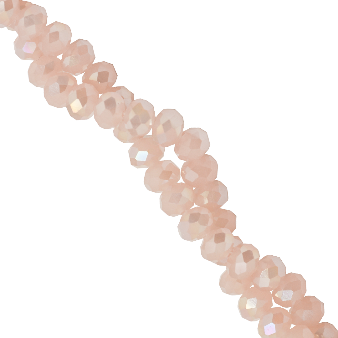 Glass Crystal Beads, Rondelle, Faceted, 6mm, Approx 80 pcs per strand, Available in Multiple Colours