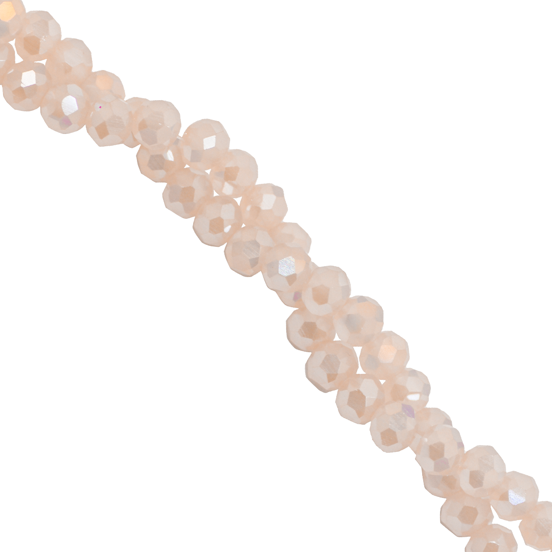 Glass Crystal Beads, Rondelle, Faceted, 4mm x 3.5mm, 105 pcs per strand, Available in Multiple Colours