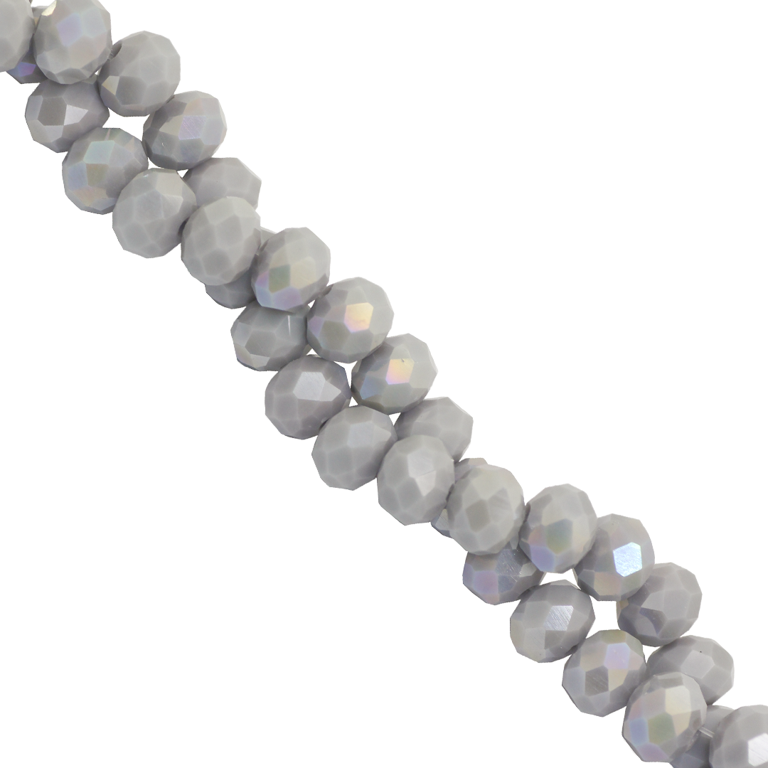 Glass Crystal Beads, Faceted, Rondelle, 8mm x 6.5mm, Approx 60 pcs per strand, Available in Multiple Colours