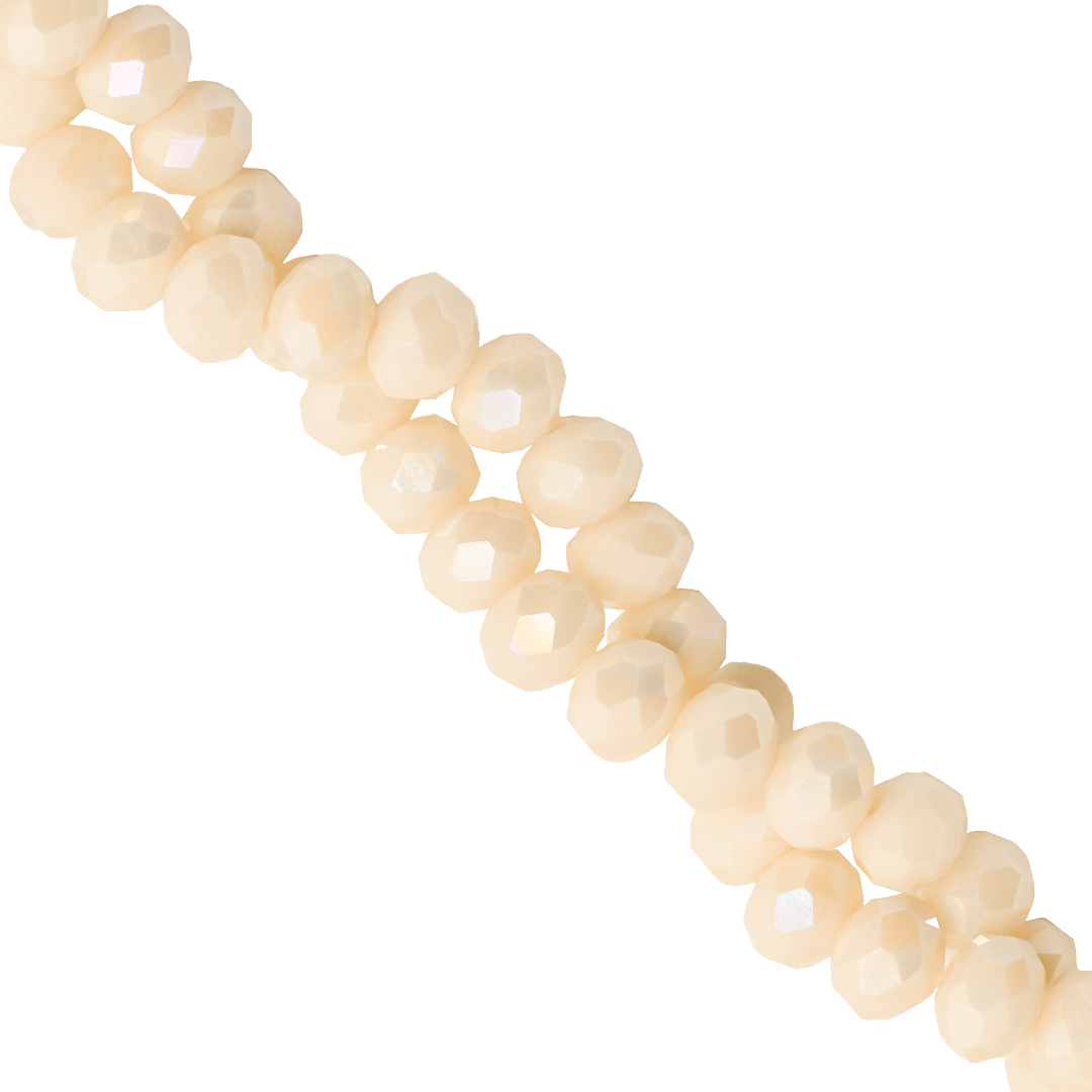 Glass Crystal Beads, Rondelle, Faceted, 4mm x 3.5mm, 105 pcs per strand, Available in Multiple Colours