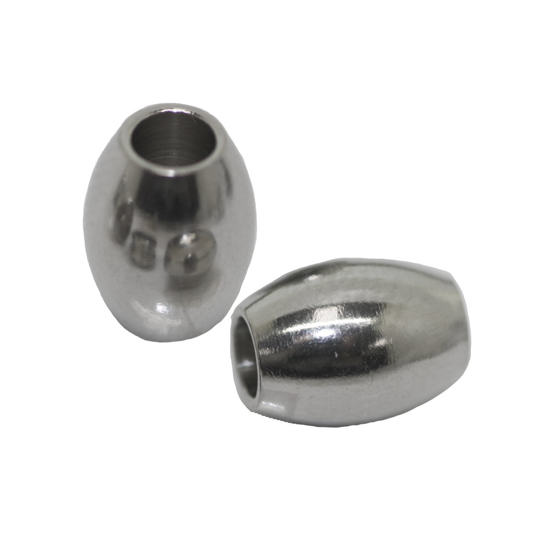 Spacers, Barrel, Stainless Steel, Silver, 8mm x 6mm , Sold Per pkg of 10 PCS (Copy)