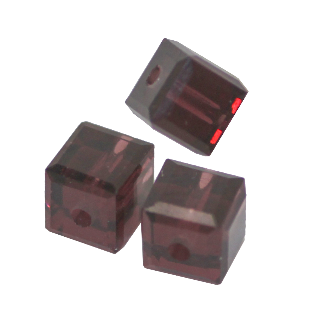 Swarovski Crystal Beads, Cube (5601), 4mm, 10 pcs per bag, Available in 24 Colours