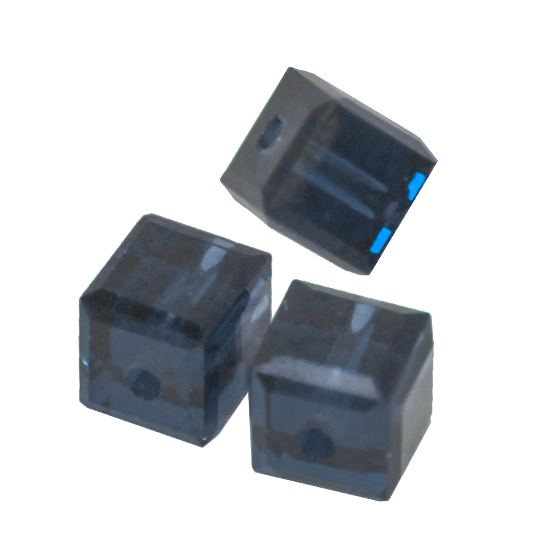 Swarovski Crystal Beads, Cube (5601), 4mm, 10 pcs per bag, Available in 24 Colours