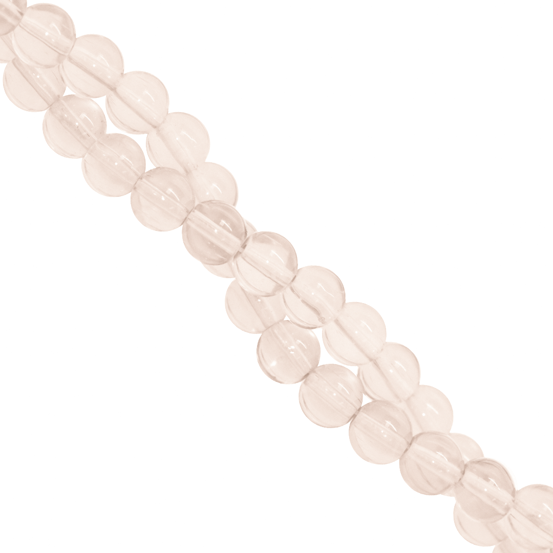 Clear Glass Beads, 10mm, Approx 70 pcs per strand, Available in Multiple Colours