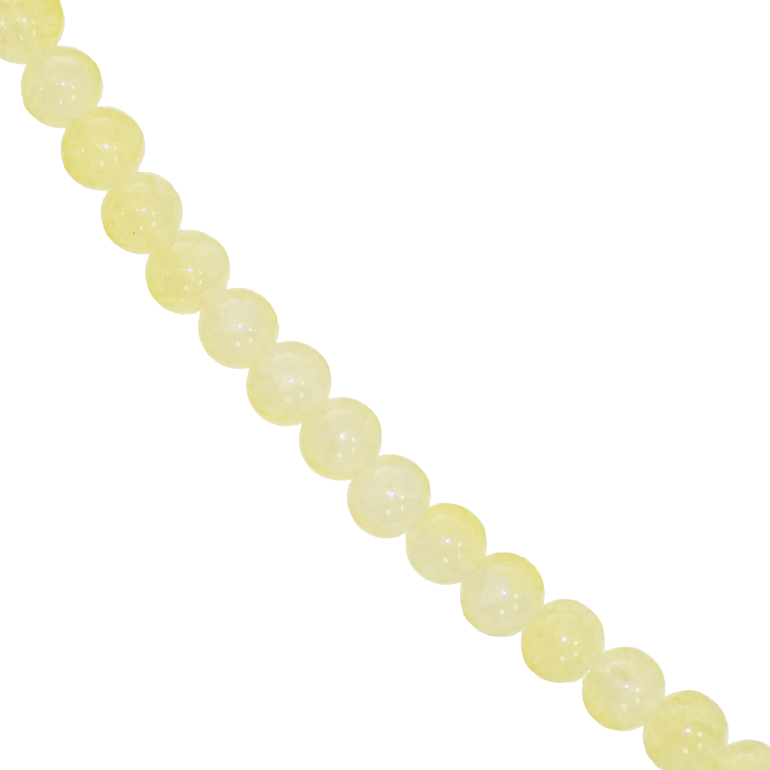 Glass Beads, Cracked, Tie dye, 8mm, Approx 95 pcs per strand, Available in Multiple Colours