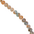Glass Beads, Cracked, Tie dye, 8mm, Approx 95 pcs per strand, Available in Multiple Colours