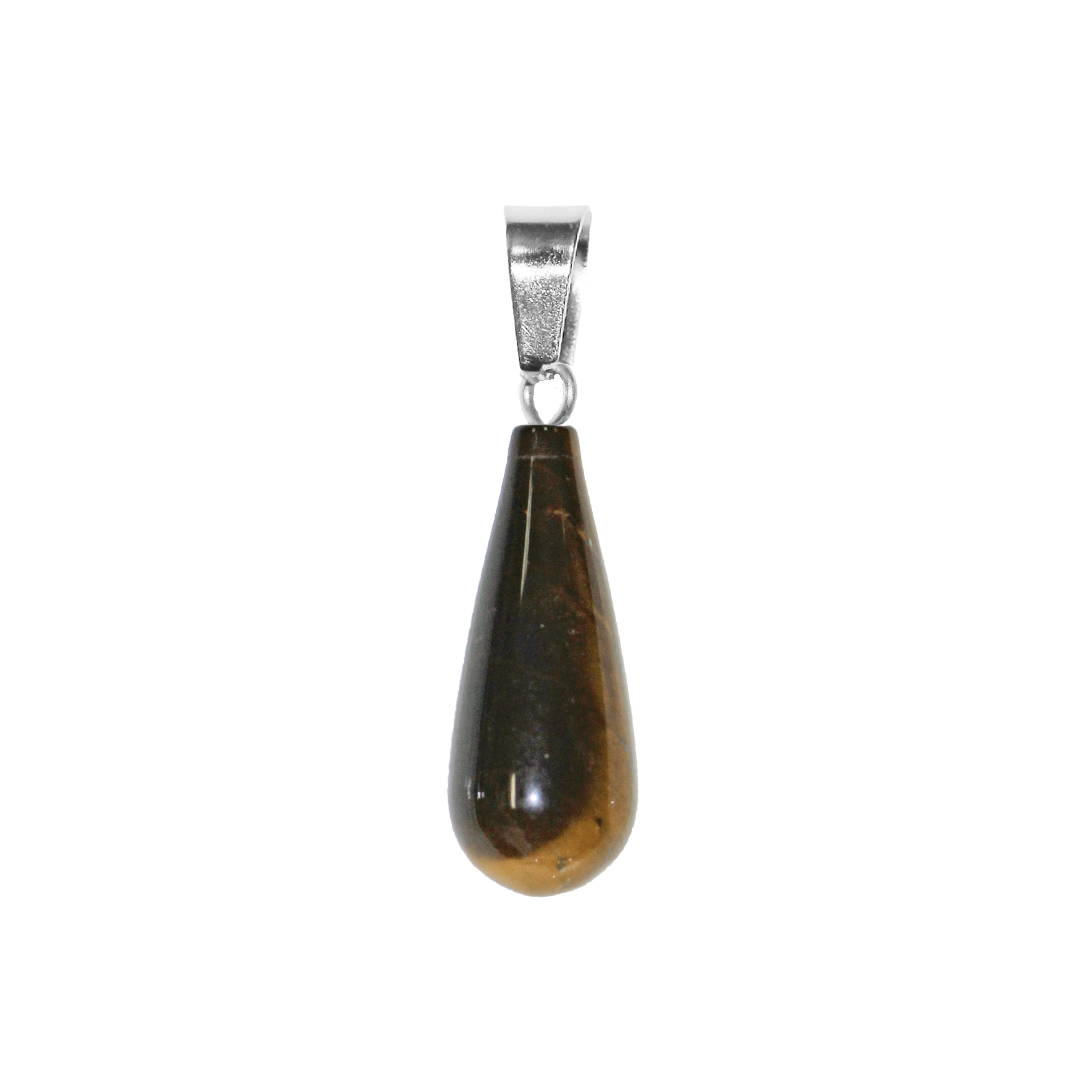 Gemstone Pendant, Drop, 25mm x 10mm, Available in Gemstones, Sold Per pkg of 1