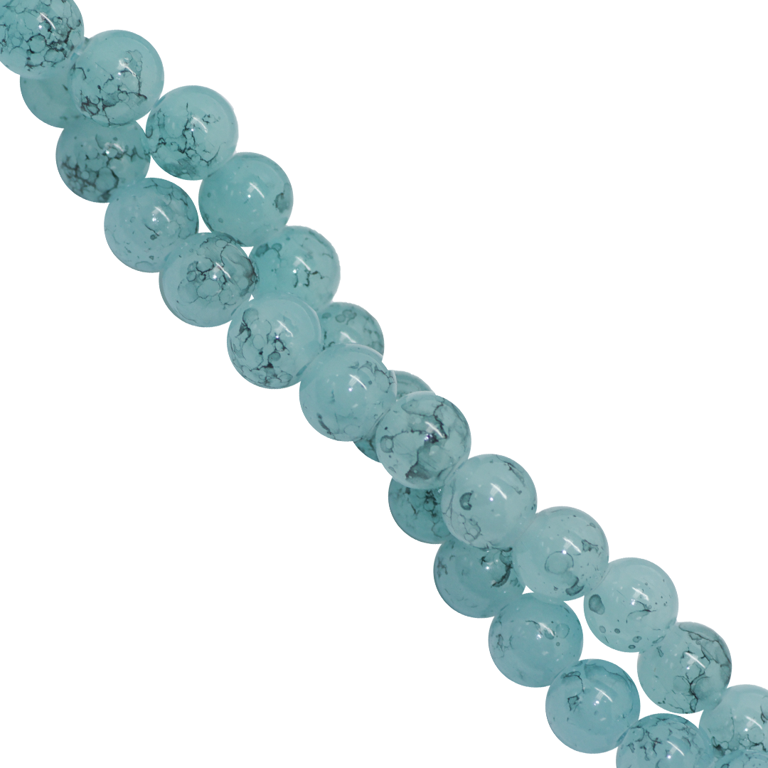 Marble Style Glass Beads, 8mm, Tie Dye, Approx 100 pcs per strand, Available in Multiple Colours