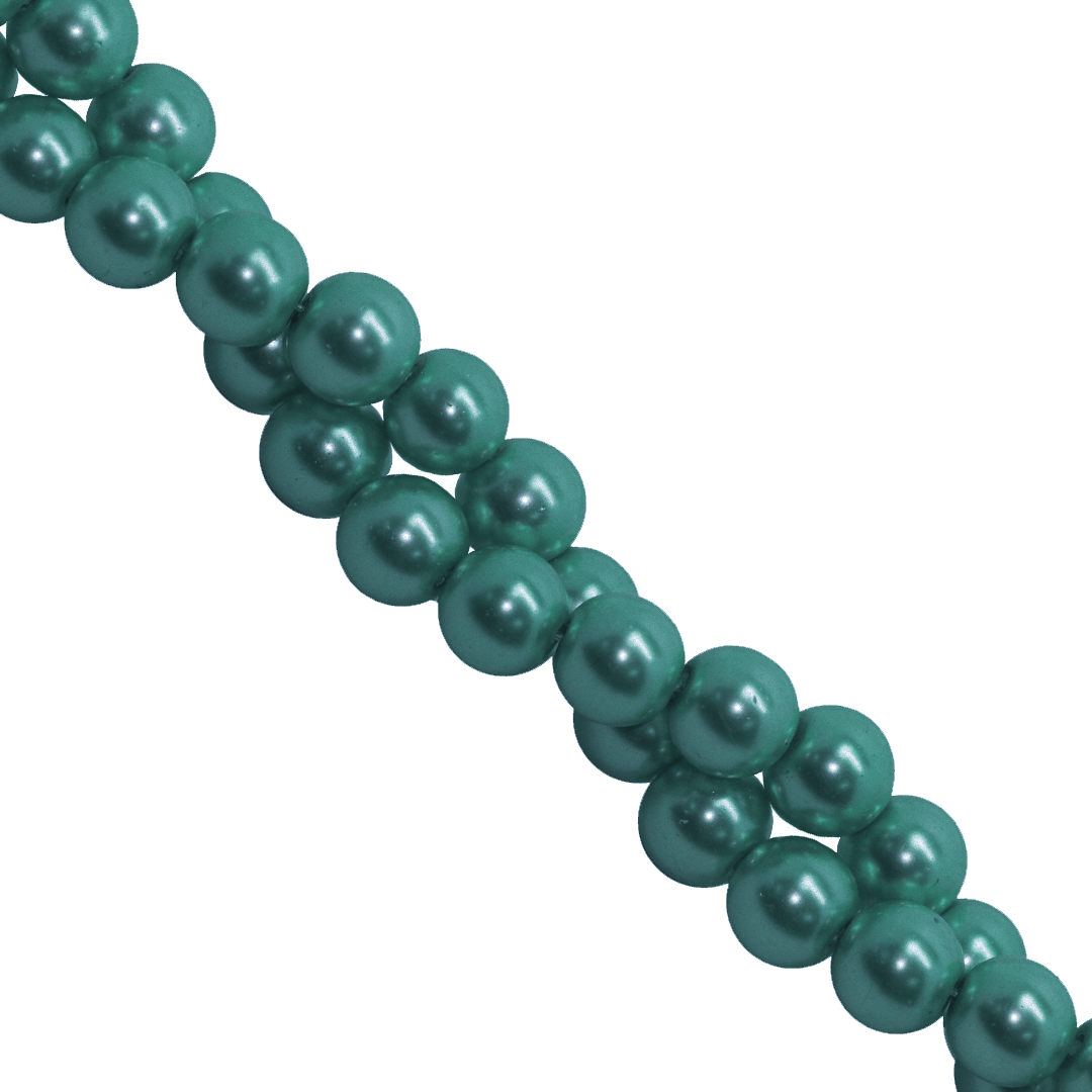 Glass Pearls, 8mm, Approx 100 pcs per strand, Available in Multiple Colours