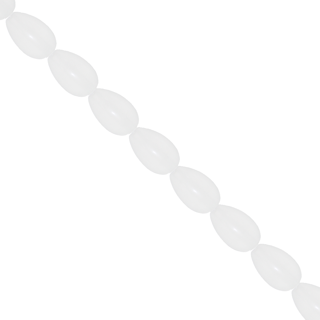 Glass Beads, Teardrop, Ice, Available in Multiple Sizes