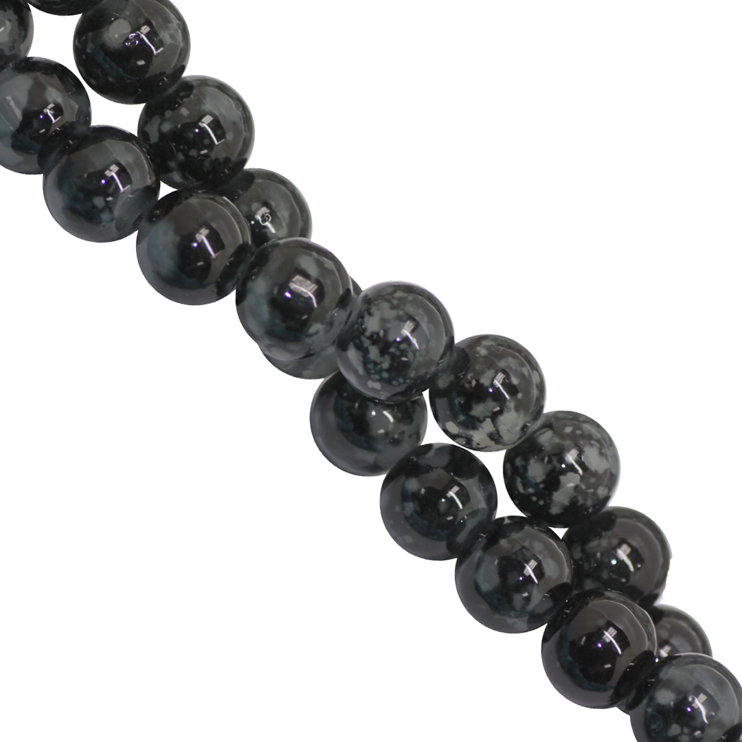 Marble Style Glass Beads, 10mm, Tie Dye, Approx 80 pcs per strand, Available in Multiple Colours