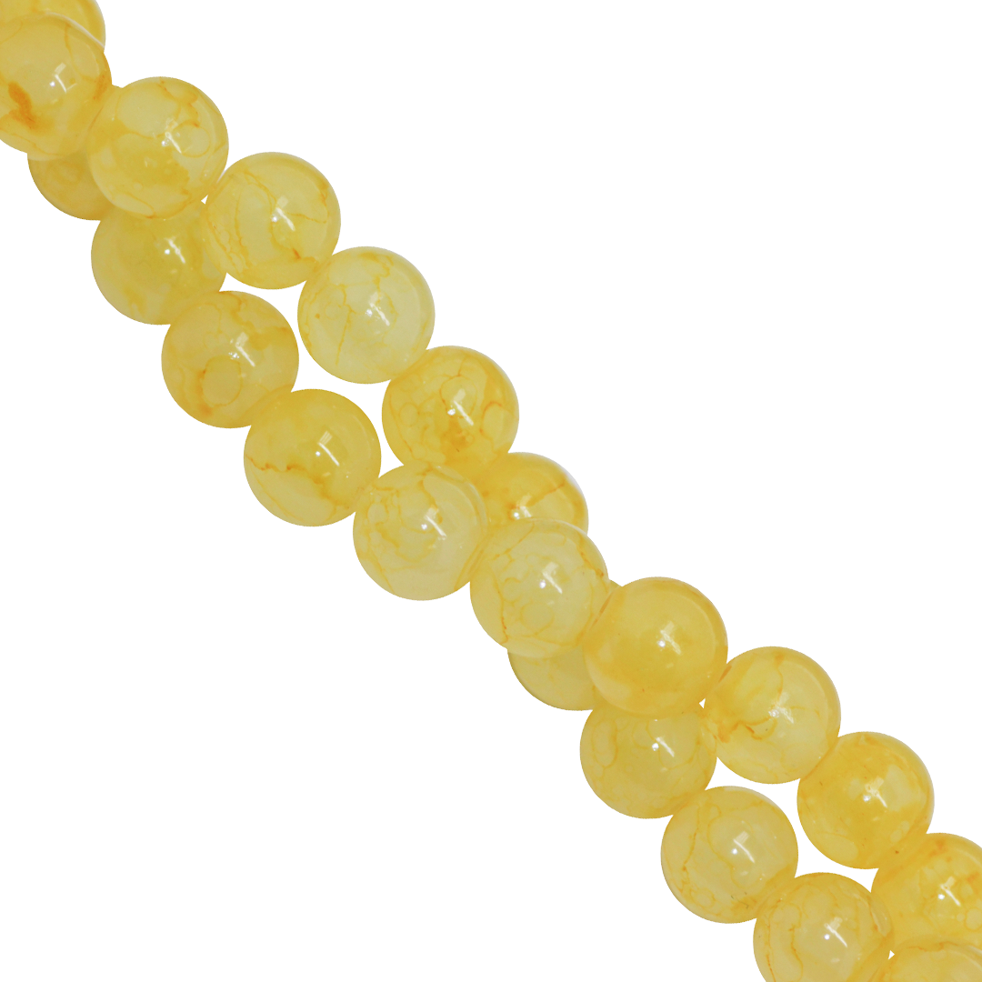 Marble Style Glass Beads, 6mm, Tie Dye, 140 pcs per strand, Available in Multiple Colours