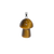 Gemstone Pendant, Mushroom, Semi-Precious Stone, Approx 21mm x 15mm, Sold Per pkg of 1, Available in Multiple Gemstones