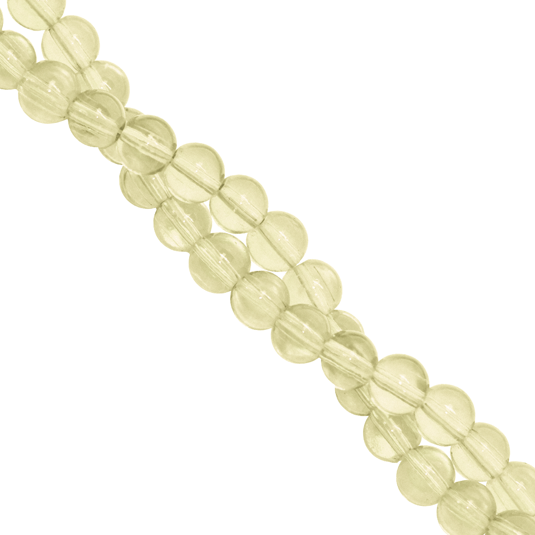 Clear Glass Beads, 10mm, Approx 70 pcs per strand, Available in Multiple Colours