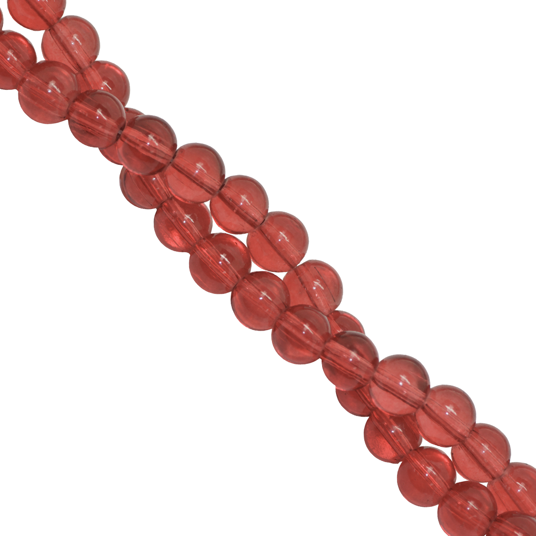 Clear Glass Beads, 10mm, Approx 70 pcs per strand, Available in Multiple Colours