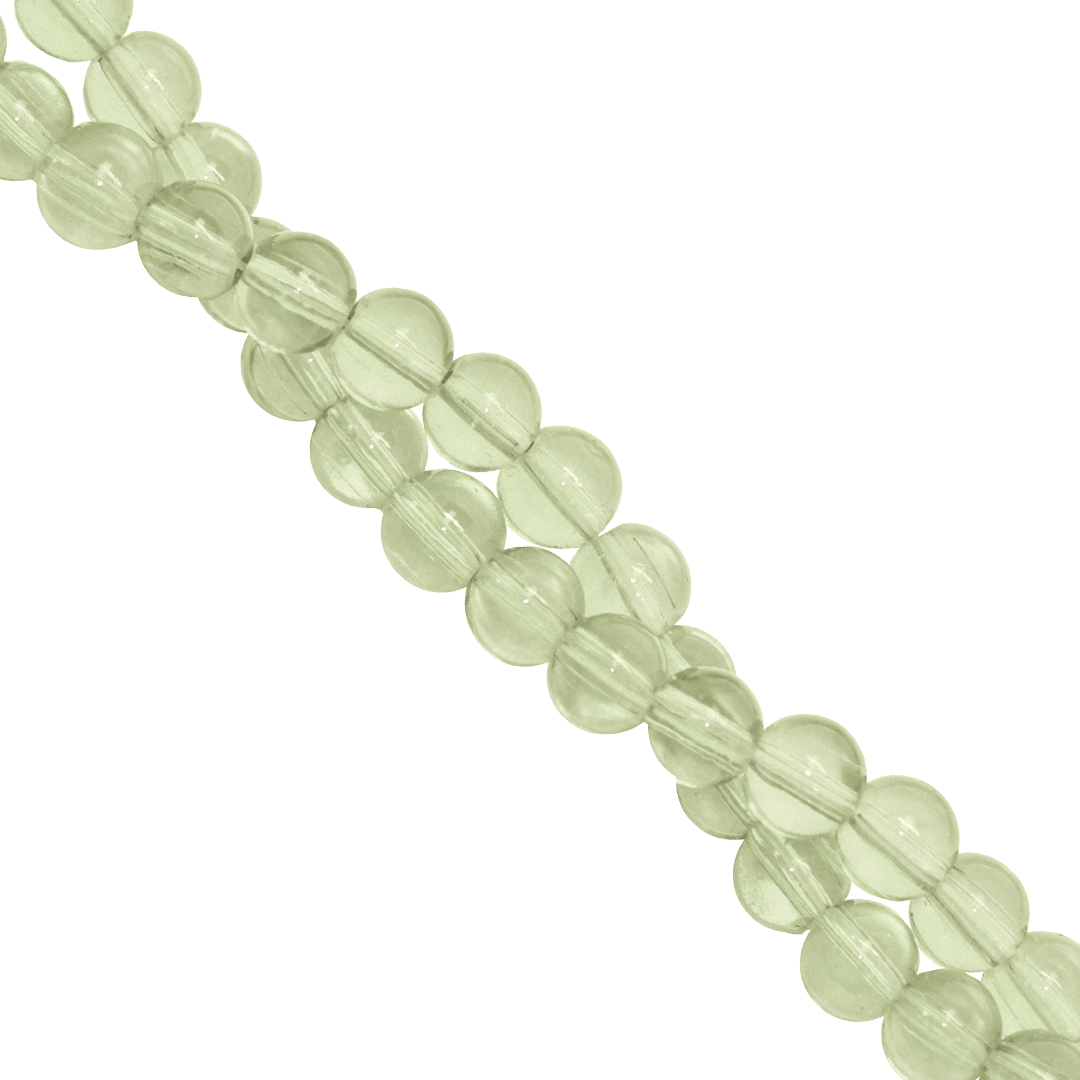 Clear Glass Beads, 10mm, Approx 70 pcs per strand, Available in Multiple Colours