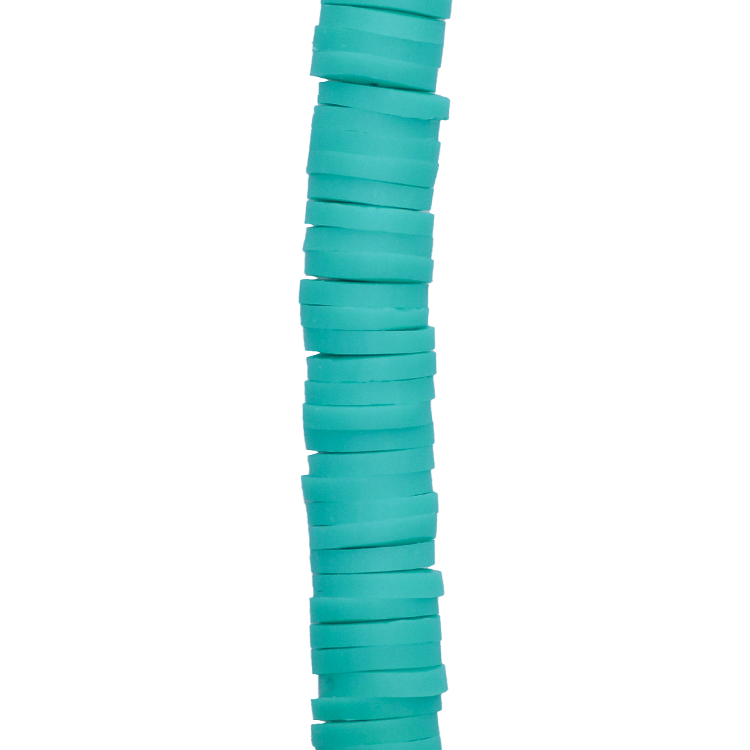 Heishi Beads, Flat Disk Polymer Clay Beads, 6mm, Available in Multiple Colours