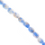 Glass Beads, Twisted Oval, Splatter Paint, 11mm x 8mm, Approx 65 pcs per strand, Available in Multiple Colours