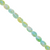 Glass Beads, Twisted Oval, Splatter Paint, 11mm x 8mm, Approx 65 pcs per strand, Available in Multiple Colours