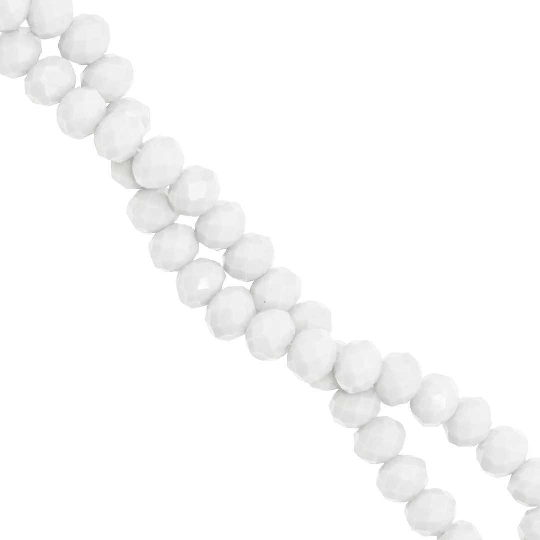 Glass Crystal Beads, Rondelle, Faceted, 3mm, Approx 110 pcs per strand, Available in Multiple Colours