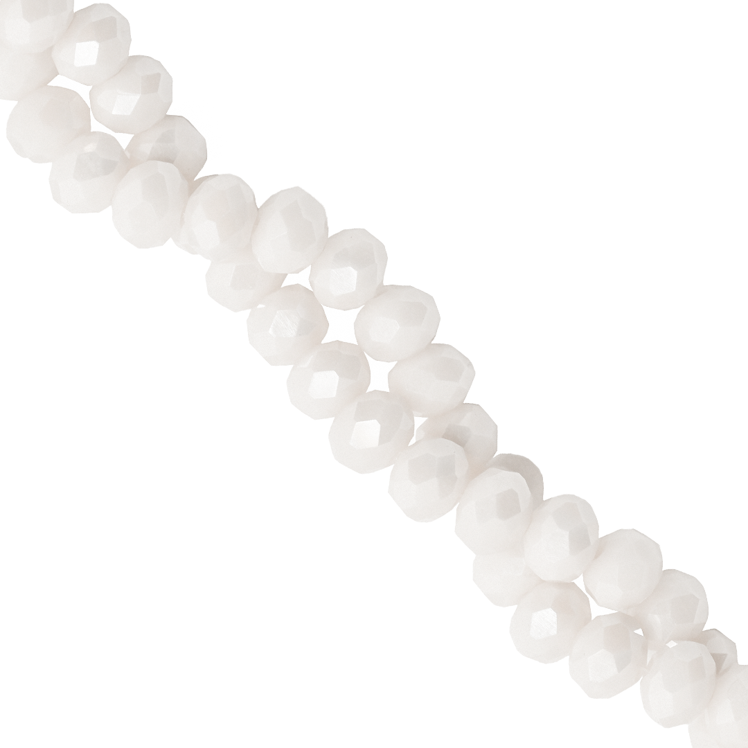 Glass Crystal Beads, Rondelle, Faceted, 4mm x 3.5mm, 105 pcs per strand, Available in Multiple Colours