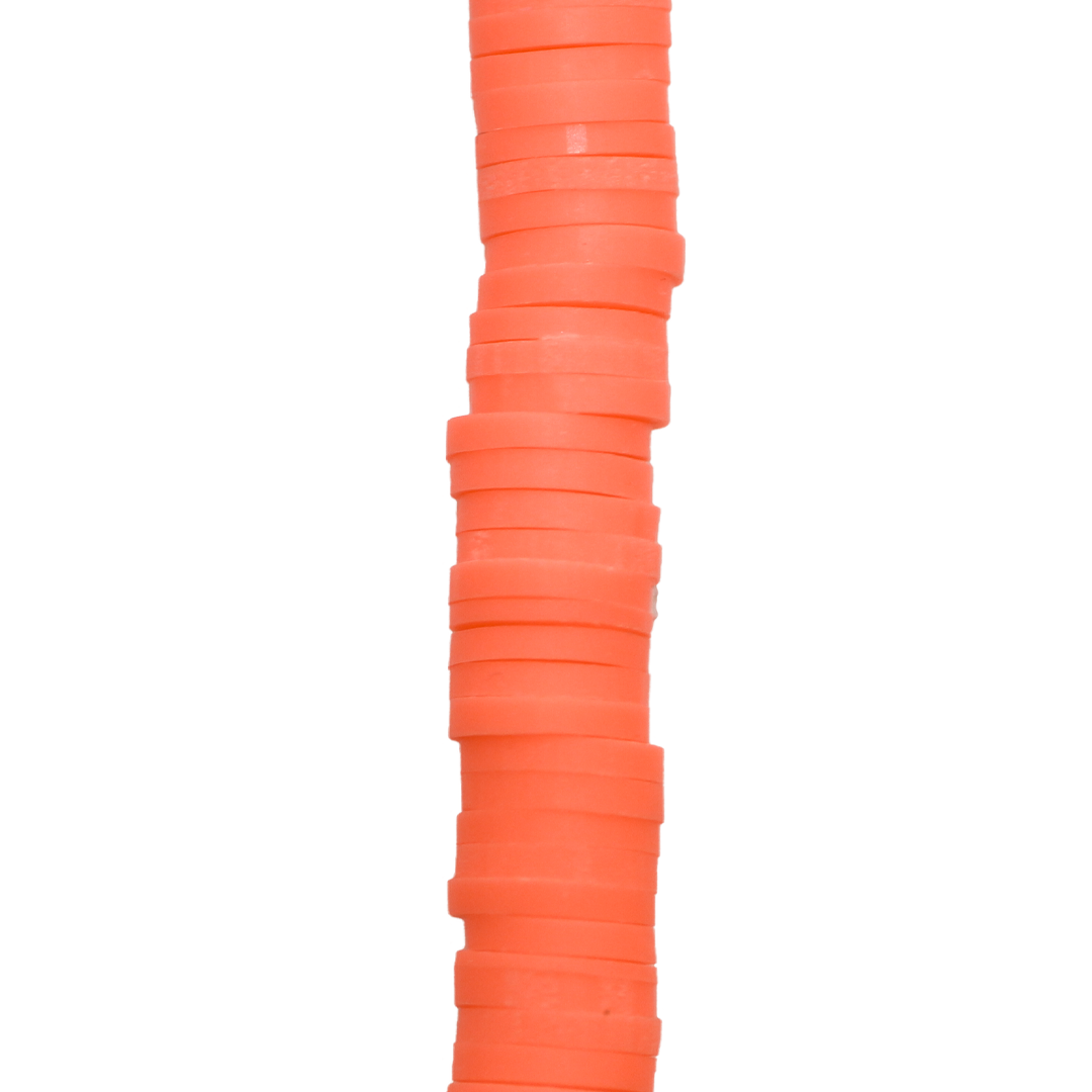 Heishi Beads, Flat Disk Polymer Clay Beads, 6mm, Available in Multiple Colours