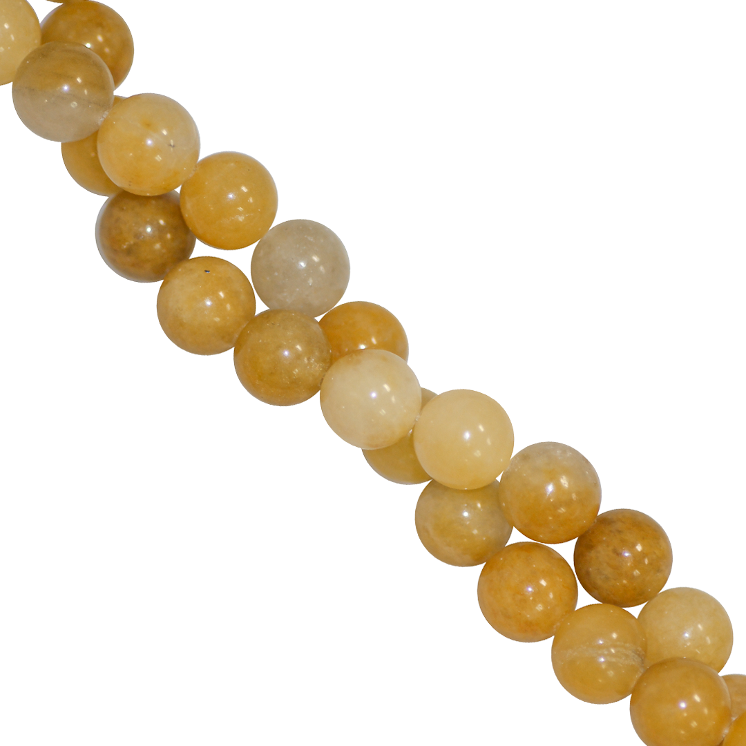 STONE BEAD RING 4 MM YELLOW JADE STONE BEAD RING 4 MM YELLOW JADE
