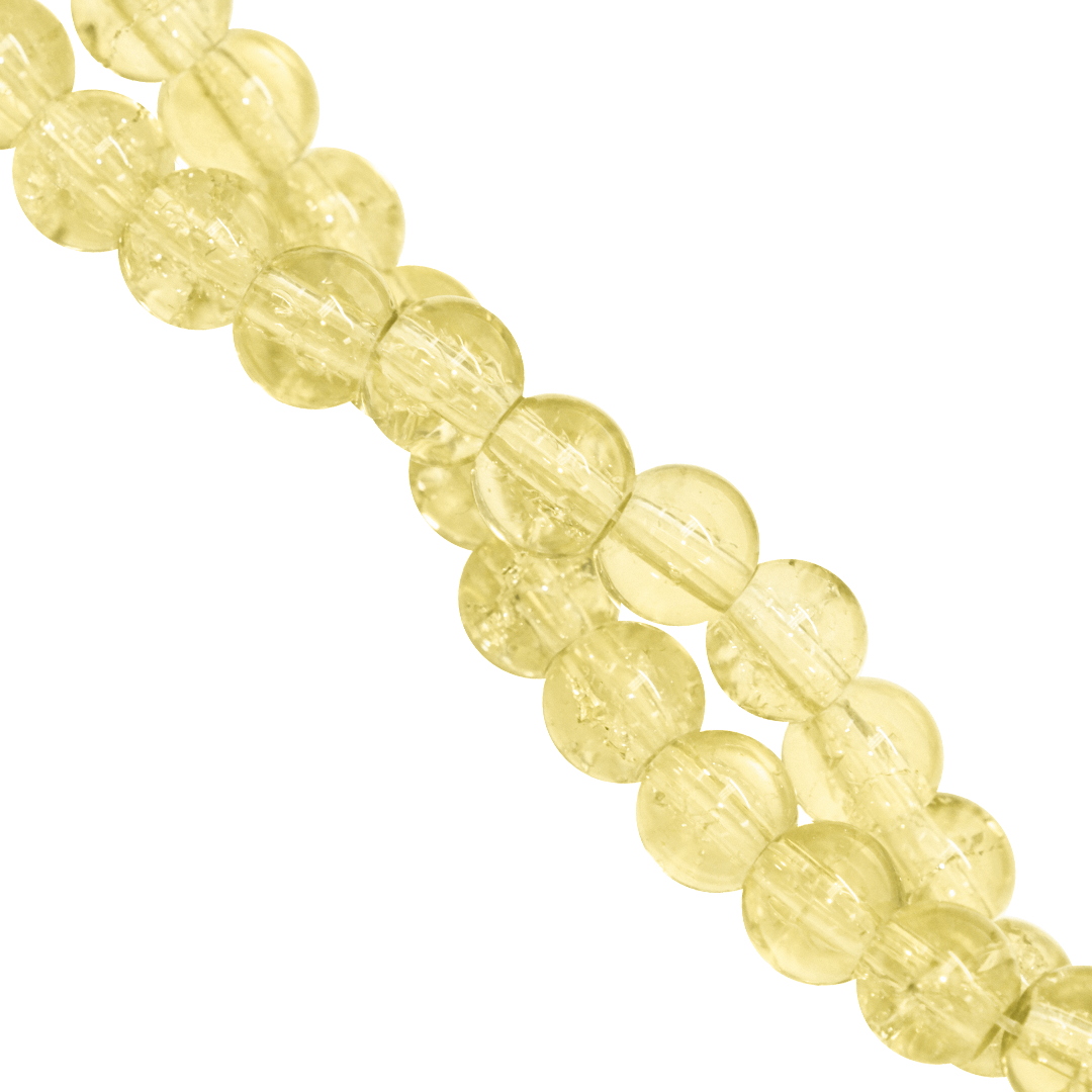 Marble Style Glass Beads, Cracked, 4mm, Approx 190 pcs per strand, Available in Multiple Colours