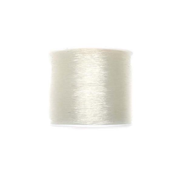 Crystal Tec Elastic Bead Cord, Transparent, 1.0mm, ~ 100 meters