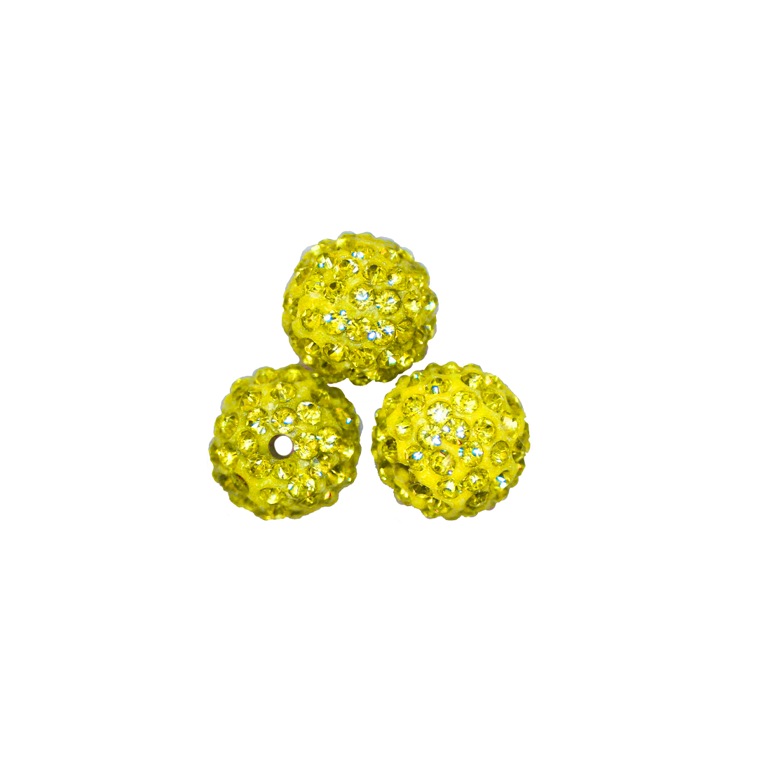 Shambala Beads, Assorted Sizes & Colours, 10 pcs/bag