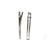 Hair Alligator Clip, Silver Alloy, 76mm X 8mm, 8pcs
