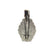 Glue On Bezel Barrette, Antique Silver, Alloy, 51mm X 30mm, 1pc
