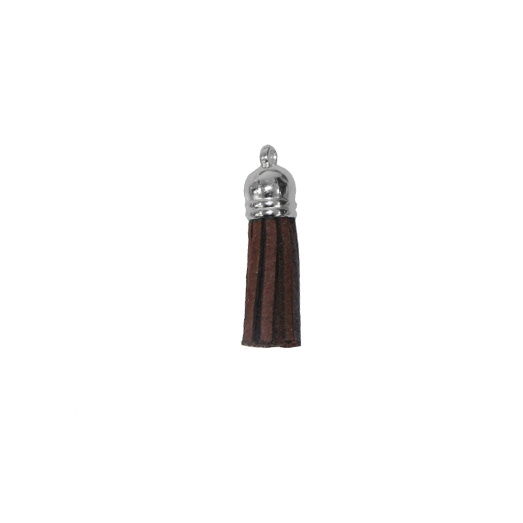Tassels, Suede Tassel with Bead Cap, Available in Multiple Colours