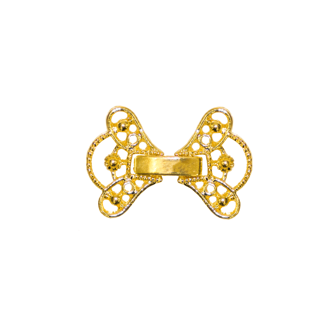 Clasp, Butterfly Snap, Alloy, 22.5mm x 16.5mm, Sold Per pkg of 2, Available in Multiple Colours