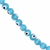 Glass Beads, Sky Blue Evil Eye, 4mm, Approx 95 pcs per strand