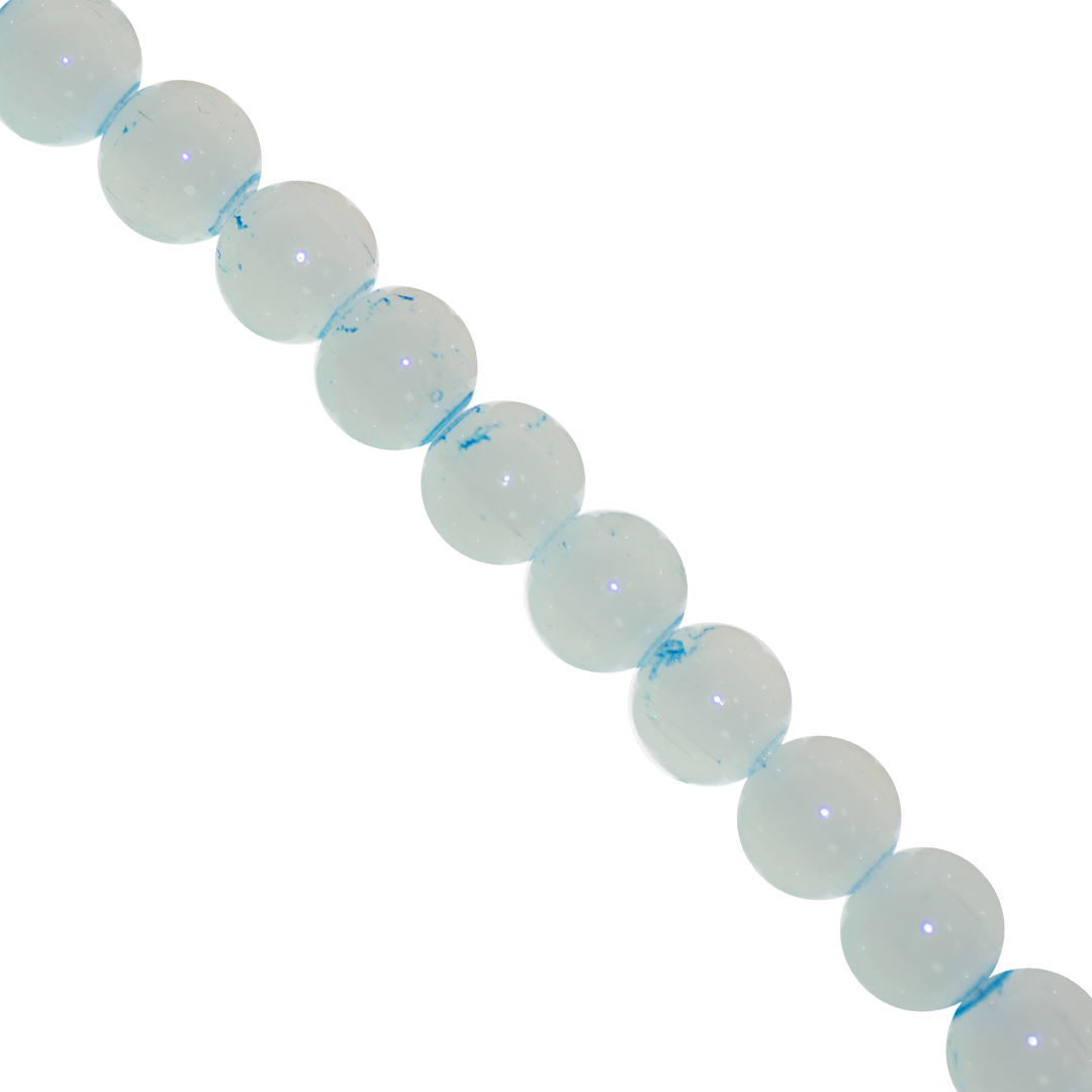 Marble Style Glass Beads, 10mm, Tie Dye, Approx 80 pcs per strand, Available in Multiple Colours