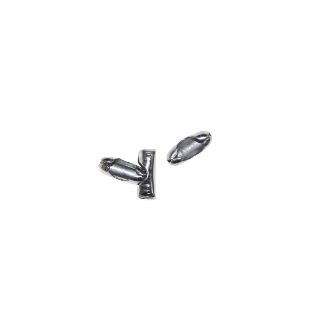 Ends, Ball Chain Closer, Antique Silver, Alloy, 7.5mm x 3mm, Sold Per pkg of 30