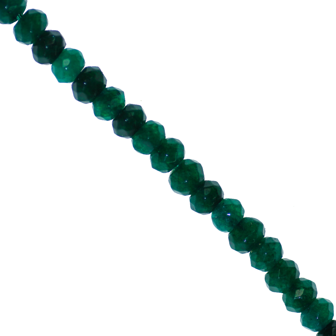 Dyed Agate, Rondelle Faceted, Semi-Precious Stone, 4mm x 3mm, 110 pcs per strand, Available in Multiple Colours