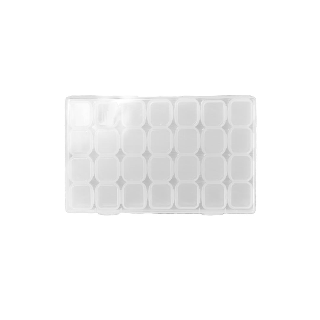Tools, Plastic Bead Organizer Container, 17cm x 10.5cm, 28 Compartments, 1pc