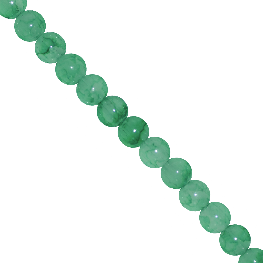 Marble Style Glass Beads, Tie Dyed, 4mm, Approx 190 pcs per strand, Available in Multiple Colours
