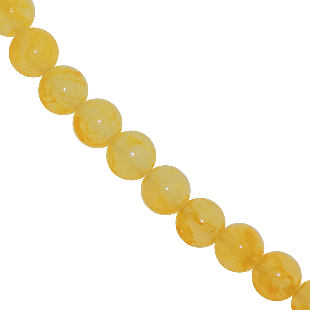 Marble Style Glass Beads, 10mm, Tie Dye, Approx 80 pcs per strand, Available in Multiple Colours